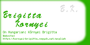 brigitta kornyei business card